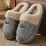 Winter Plush Slippers For Men Casual All-match Warm Suede House Shoes Indoor Non-slip Floor Bedroom Slipper - EX-STOCK CANADA