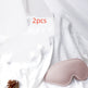 Pink eye mask on a white fabric background with '2pcs' text.