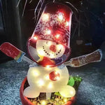 Christmas Scene Decoration With LED Lights Christmas Snowman Ornaments - EX-STOCK CANADA