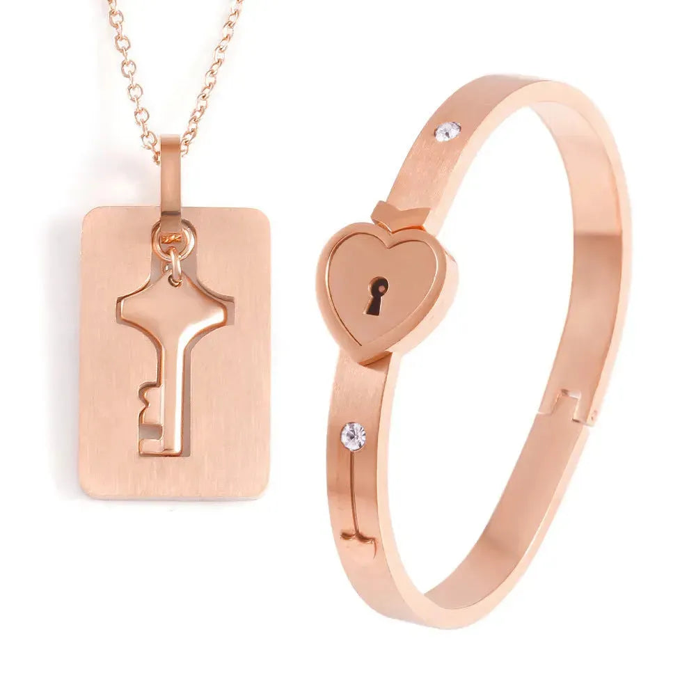 Men And Women Couple Love Lock Alloy Bracelet - EX-STOCK CANADA