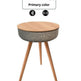 Smart Side Table with Built-in Bluetooth Speaker and Wireless Charging