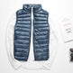 Winter white duck down ultralight sleeveless vest | EX-STOCK product gallery photo 8