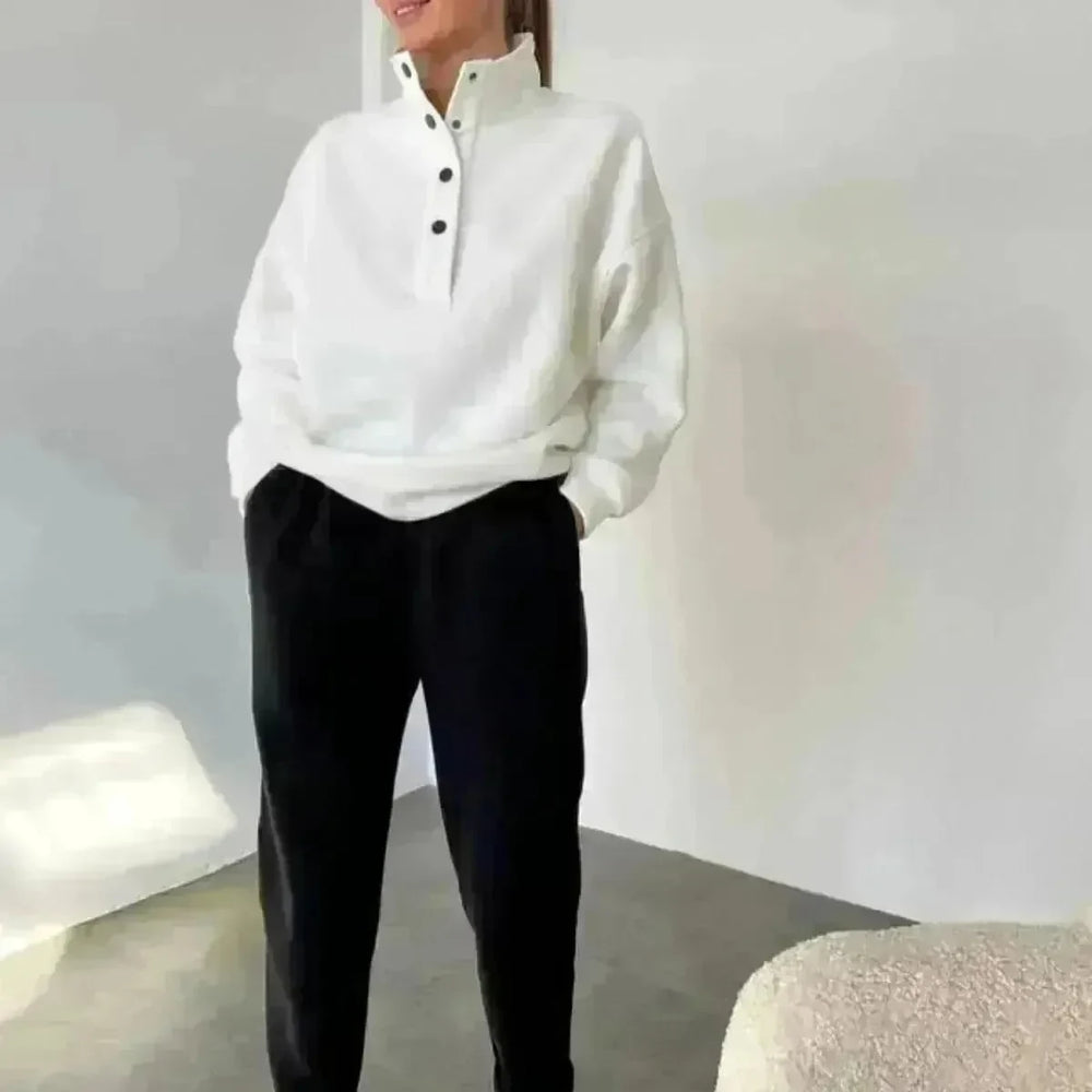 Oversized Solid Casual Pullovers Long Pant Set Warm Hoodie New Tracksuit Suit Fashion Pant Sets Sets For Women 2 Pieces joggers for women - EX-STOCK CANADA