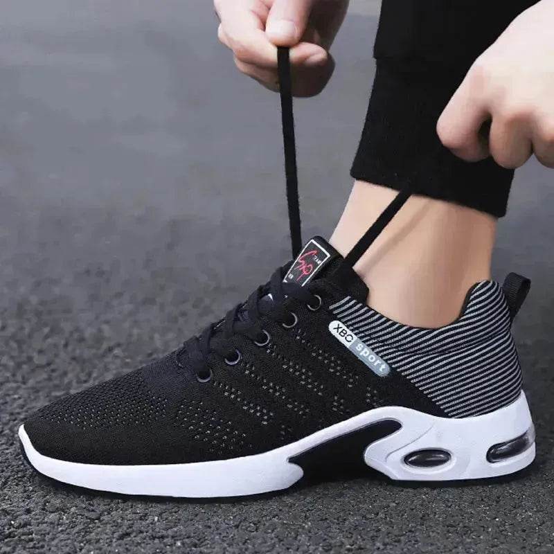 Casual Lightweight Running Shoes For Men Breathable Lace-up Sneakers - EX-STOCK Canada