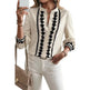 European And American Long sleeve button down Blouse shirt business office Work top for women - EX-STOCK CANADA