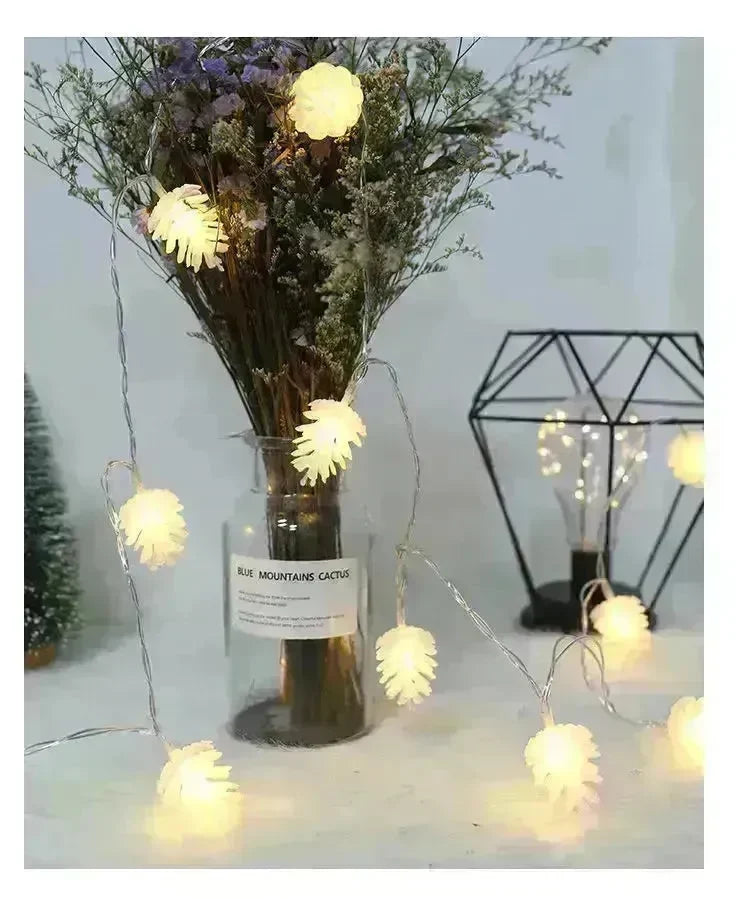LED Simulation Transparent Pine Nut Light String - EX-STOCK CANADA