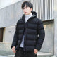 Men's Hooded Short Rain Puffer Jacket Fleece-lined Cotton Padded coat - EX-STOCK Canada