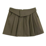 European And American Style College Style High Waist Mini Pleated Skirt - EX-STOCK Canada