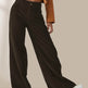 High Waist Drooping Slimming Casual Straight Pants Women's Corduroy Trousers - EX-STOCK Canada