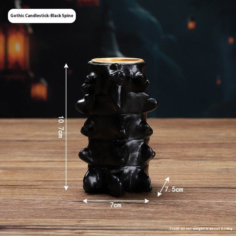 Halloween Heart Candlestick Decoration Horror Decoration Props - EX-STOCK Canada