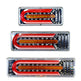 24V universal truck rear light assembly multicolor LED tail light pair for trucks