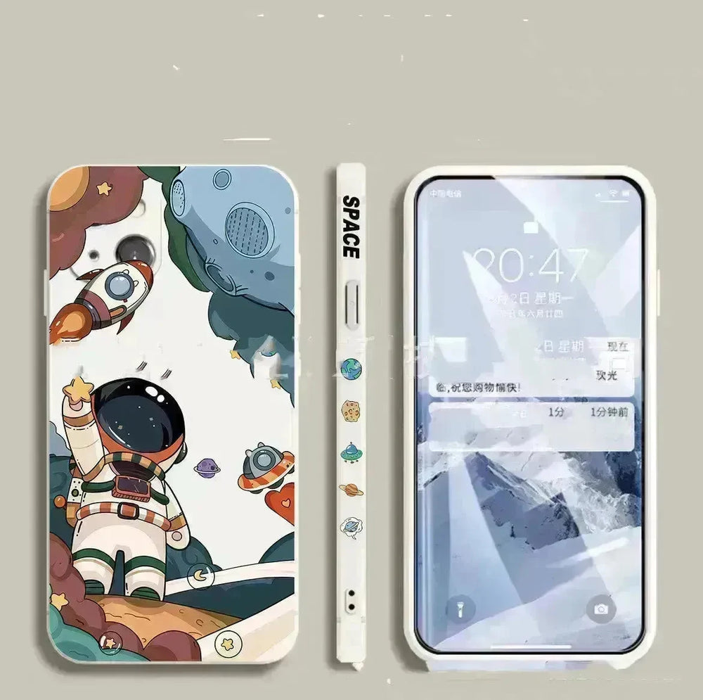 Rocket Astronaut Side Phone Case - EX-STOCK CANADA