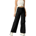 Wide Leg High Waist Casual Pants For Women - EX-STOCK CANADA