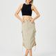 Women Casual Street wear High waisted Pencil Midi Cargo Skirt - EX-STOCK Canada