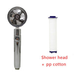 Shower Head Water Saving Flow 360 Degrees Rotating With Small Fan ABS Rain High Pressure Spray Nozzle Bathroom Accessories EX-STOCK Canada 