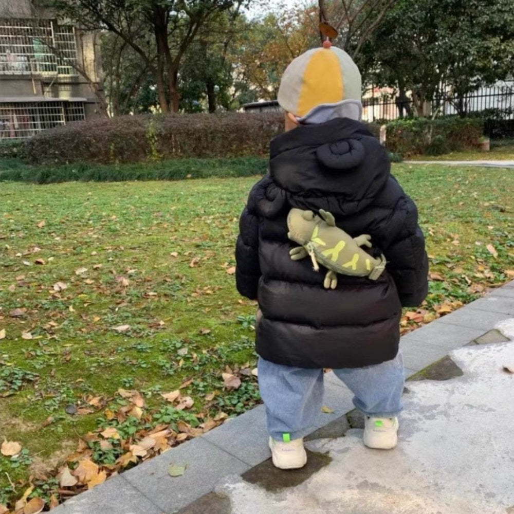 Cartoon Cute Green Lizard Bag Chameleon Children's Bags - EX-STOCK Canada