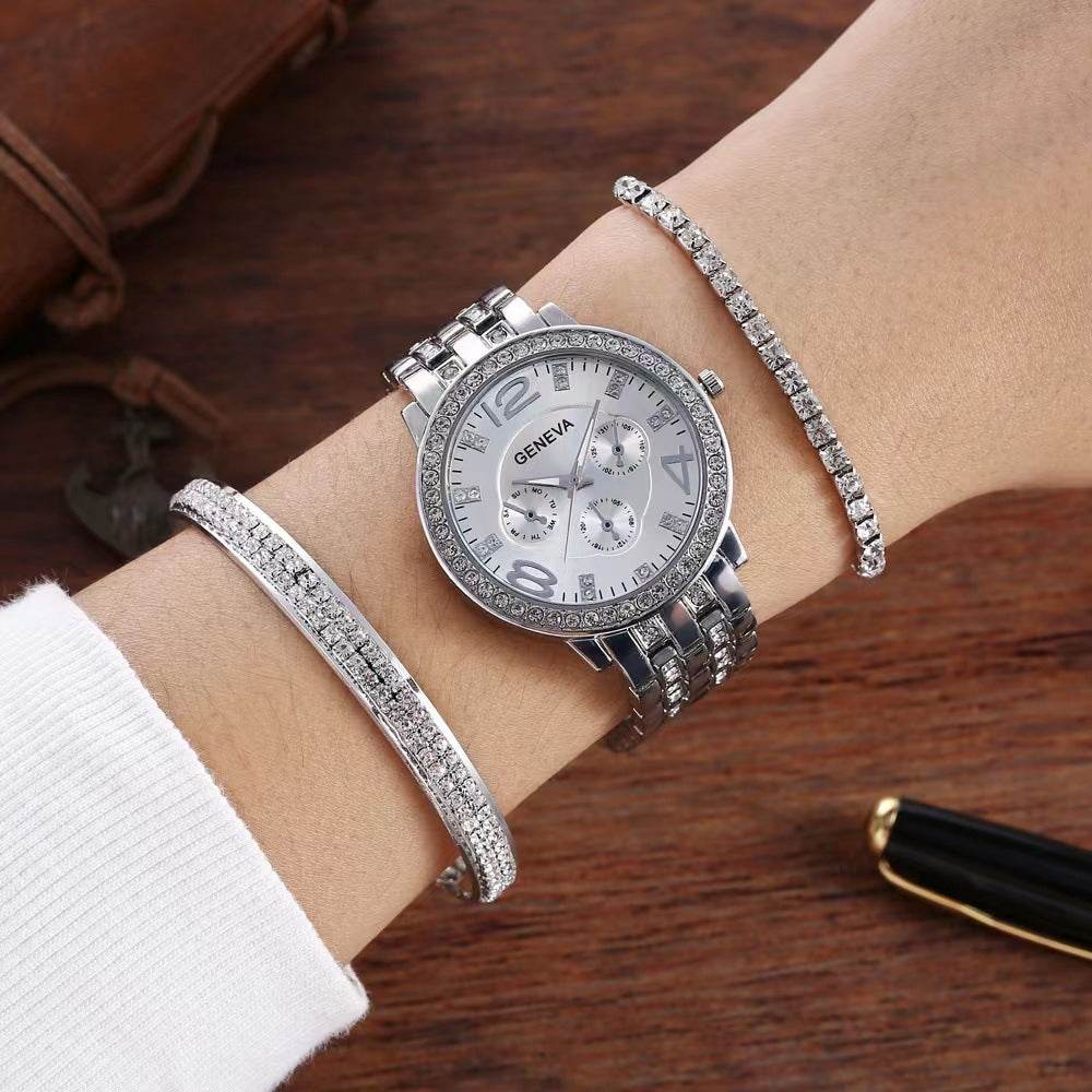 Unisex Three-piece Bracelet Watch for women - EX-STOCK Canada
