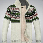 Men's Sweater Warm Velvet Sweatercoat Winter Wool Cardigan Male Casual Thicken Warm Fleece Christmas Sweater For Man - EX-STOCK Canada