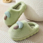 Cute Mushroom Cotton Slippers For Women Thick-soled Autumn And Winter Plush Slipper Indoor Non-slip Eva Household Furry Shoes - EX-STOCK Canada