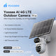 White 4G LTE Outdoor PTZ Security Camera with Solar Panel