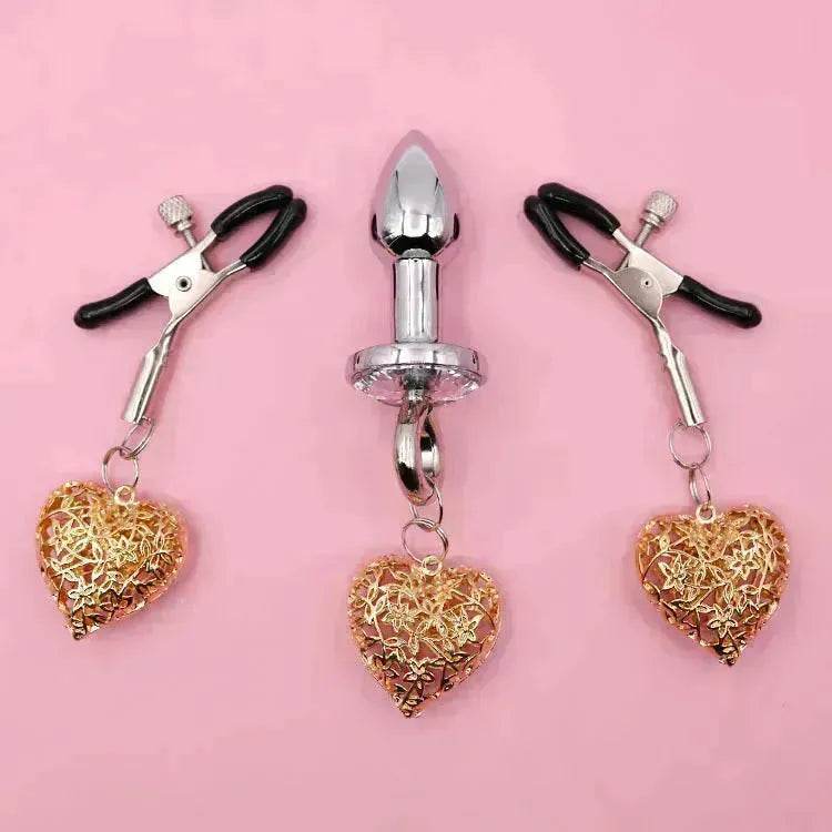 Love Chain Sex Toys Bell For Women Nipple Clamp Anal Plug - EX-STOCK Canada