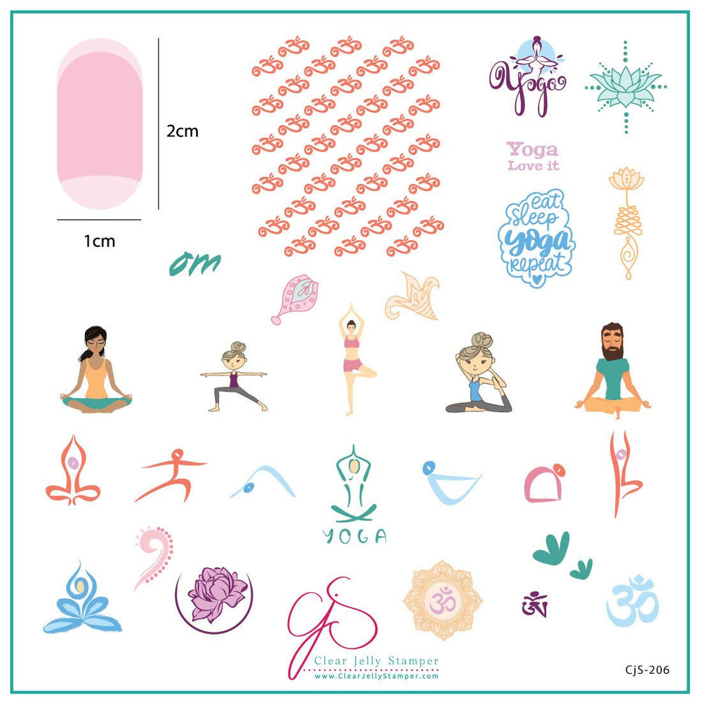 ختم الجيلي الشفاف - كل، نم، مارس اليوغا، كرر!EX-STOCK Canada 