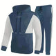 Casual Classic Plaid  Long Sleeve Sweatshirt Hoodie set Suit men - EX-STOCK CANADA