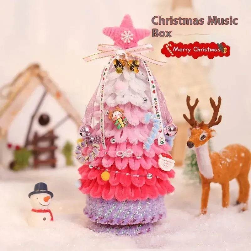 Shop Handmade Vintage Christmas Tree Music Box with Light Xmas Gift Ideas and decorations - EX-STOCK Canada