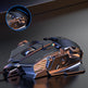 ماوس ألعاب Forerunner MK500 Esports – سلكي، 12000 DPI، أزرار ماكرو، وزن معدني (أسود / فضي)