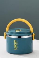 Stainless Steel Microwave Oven Sealed Insulated Lunch Box With Lid EX-STOCK
