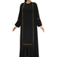 Elegant Two piece for ArabWomen Abaya Underwear dress and Kimono Abaya Open front Abaya for Middle Easter Arab Dubai Women - EX-STOCK Canada