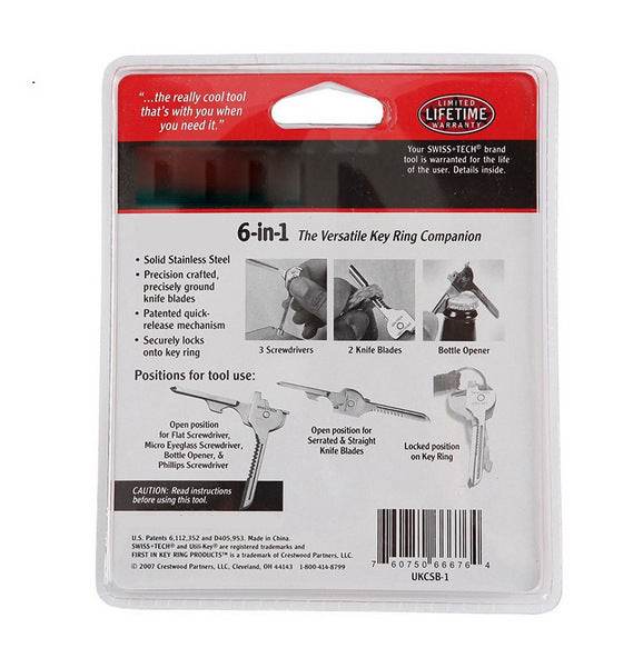 Multipurpose Keychain Key Survive Pocket Opener Shape Mini Multi Gear Utility Tech Tool Ring Screwdriver EX-STOCK Canada 