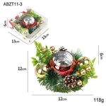 Christmas candle wreath Xmas New Year candle holders decors - EX-STOCK CANADA