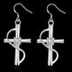 New Cross-border Popular Elongated Silver Dangling  drop Earrings - EX-STOCK CANADA