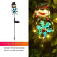 Solar Christmas Led Snowman Elk Ground Plug Light - EX-STOCK CANADA