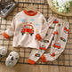 Unisex Children's Two piece Sleepwear Cotton Autumn Clothes Long Johns Pajamas for Kids - EX-STOCK Canada