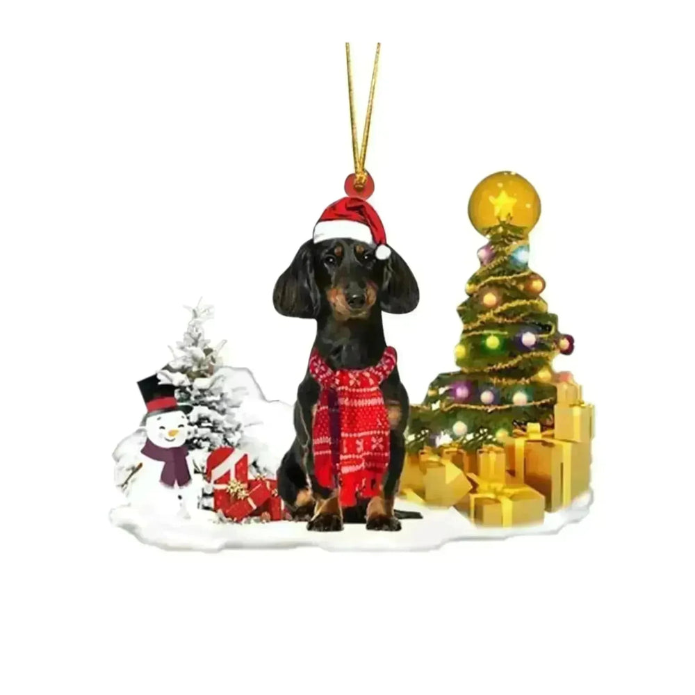 Christmas Family Puppies Decorate Trees With Lights - EX-STOCK CANADA