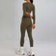 European And American High-intensity Sports Suit Outdoor Running Nude Feel Workout Clothes Slimming High Waist - EX-STOCK CANADA