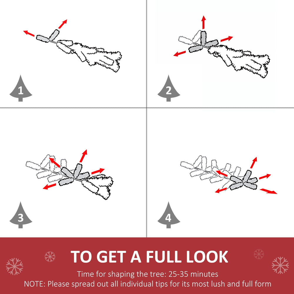 6ft Artificial Christmas Tree Unlit Douglas Fir With Realistic Branch Tips, Black Halloween Style EX-STOCK Canada 