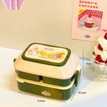 Student's Cute Multi-tiered Lunch Box Japanese Bento EX-STOCK