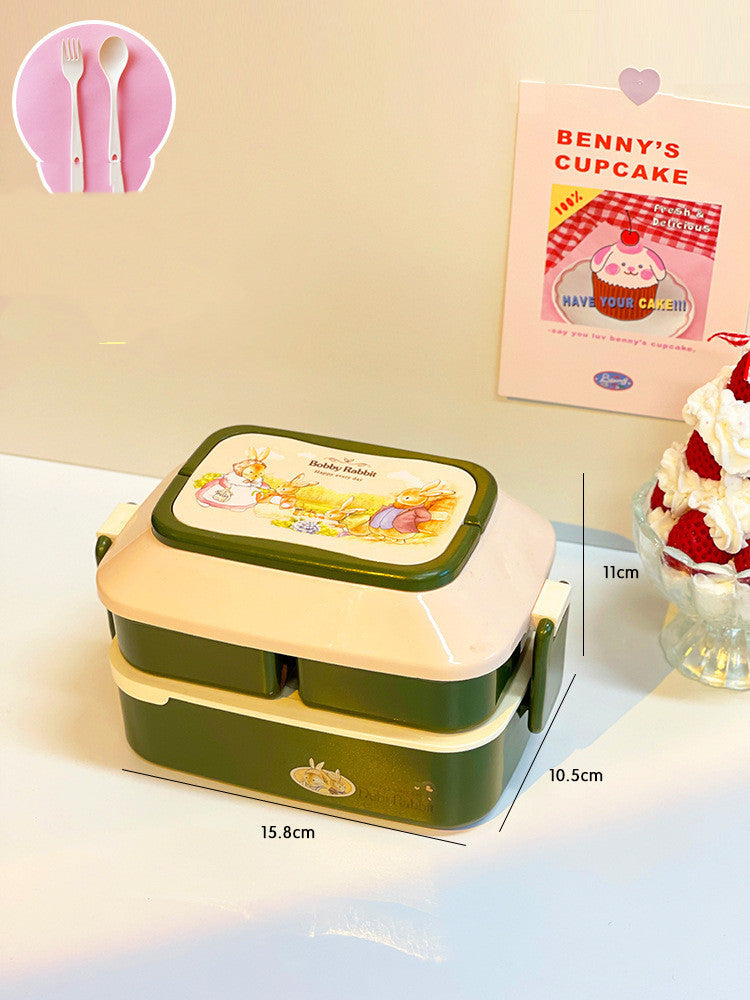 Student's Cute Multi-tiered Lunch Box Japanese Bento EX-STOCK