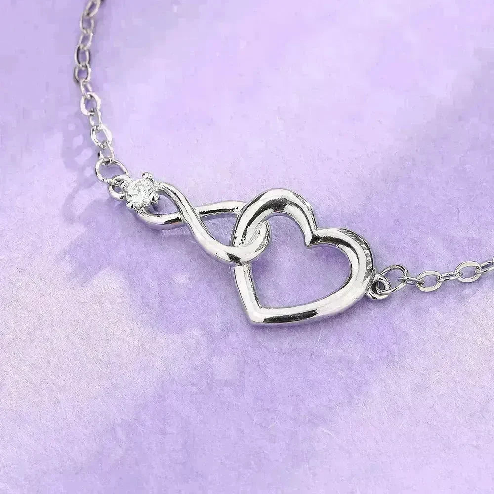 Heart-shape Bracelet Fashion Jewelry Versatile Love Bracelet Gift For Girlfriend Valentine's Day - EX-STOCK CANADA