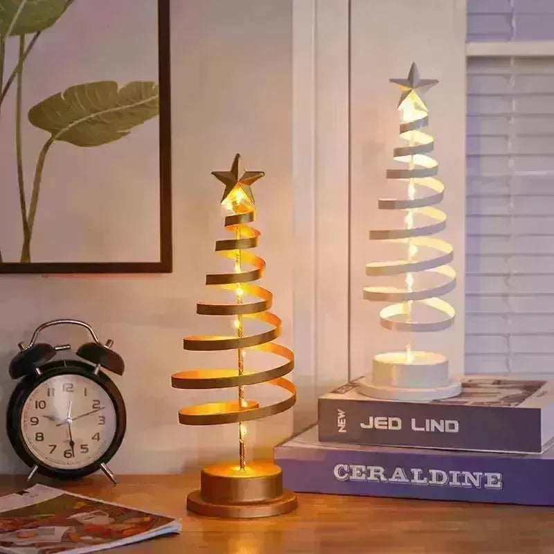 Spiral LED Light Christmas Tree Decoration Night Light Ornaments - EX-STOCK CANADA