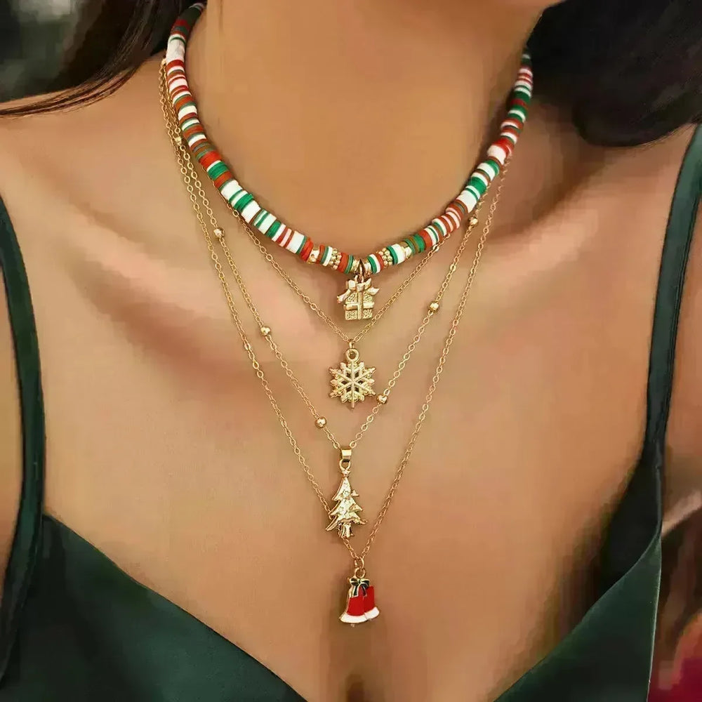 Christmas Beaded Necklace for women - EX-STOCK CANADA