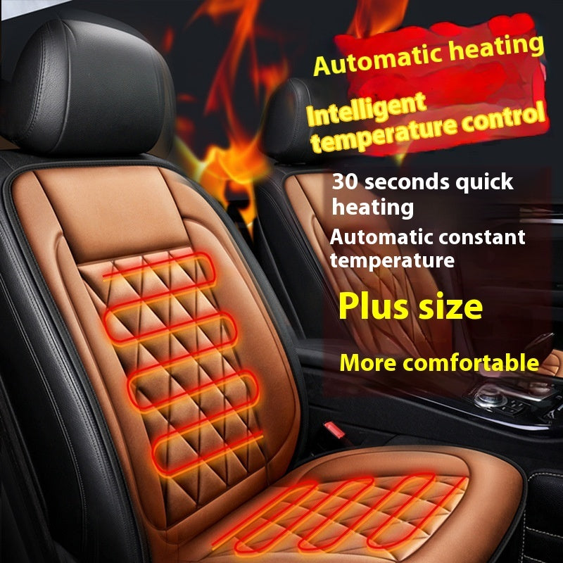 Winter Solid Color Car Plush Warm Cushion | EX-STOCK product gallery photo 3