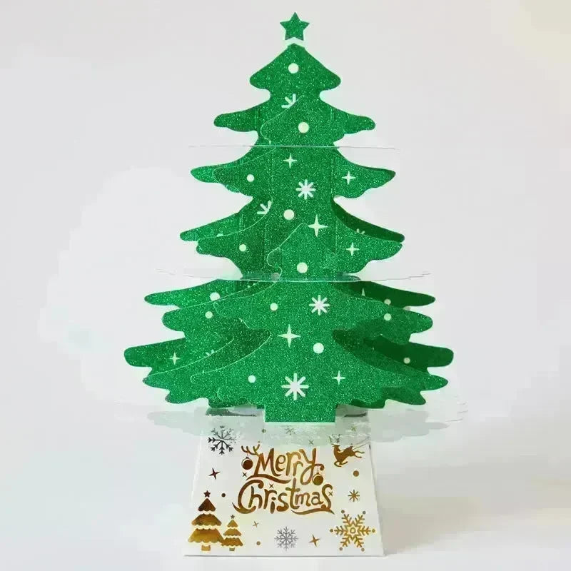 Christmas Decorations Mini Desktop Christmas Greeting Card Ornaments - EX-STOCK CANADA