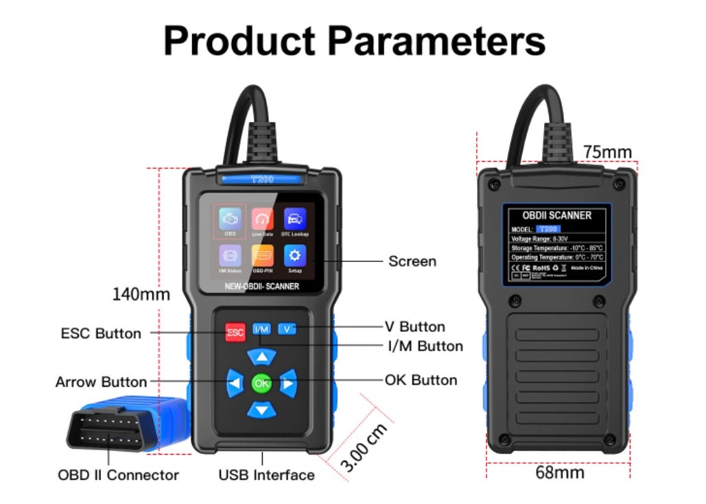 T200 Automobile Fault Diagnosis Instrument 