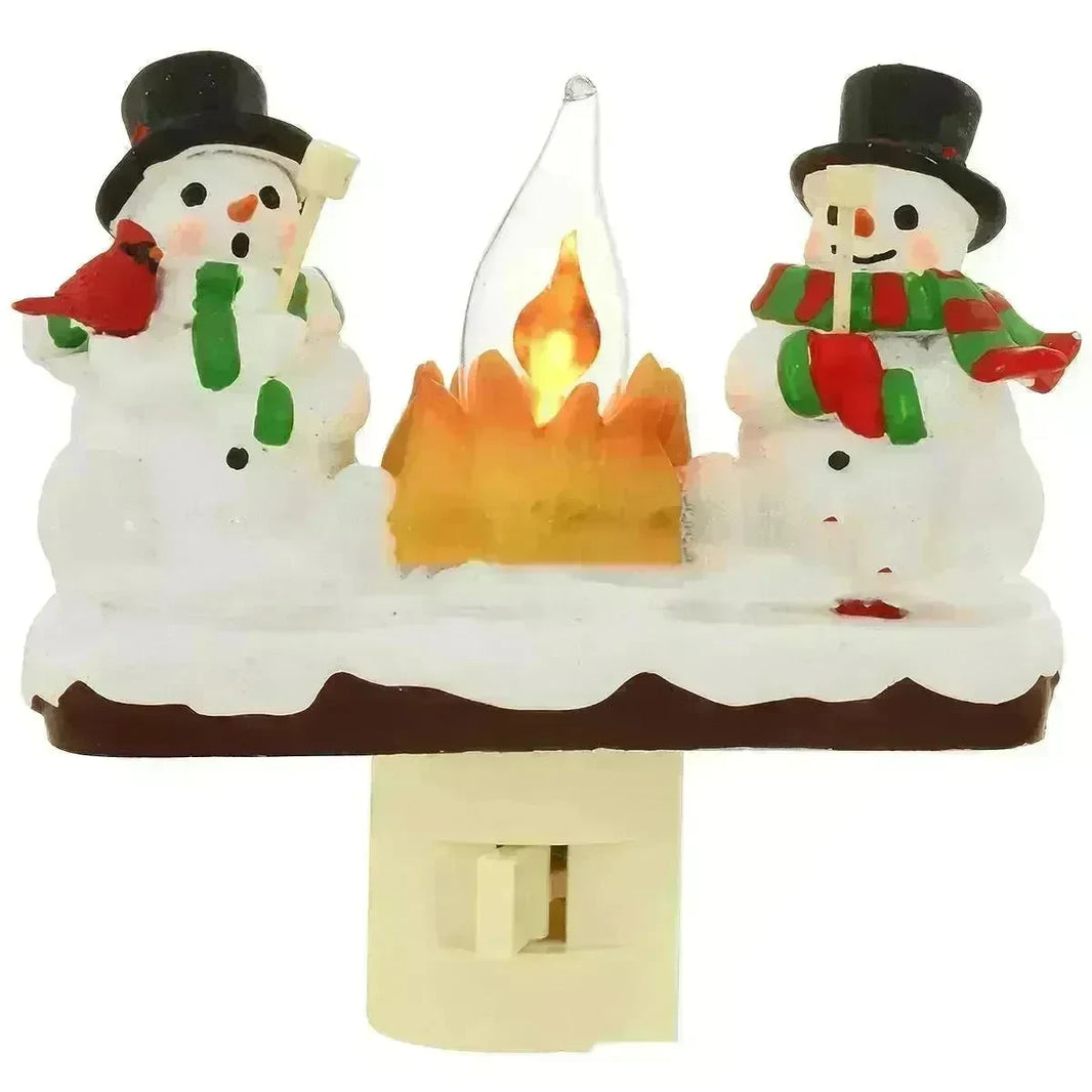 Christmas Snowman And Campfire Night Light Gift for kids - EX-STOCK CANADA