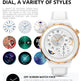 HW3 Mini Bluetooth Calling Smartwatch – Silver & Gold all