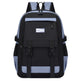 Black and gray backpack with visible brand logo on a white background